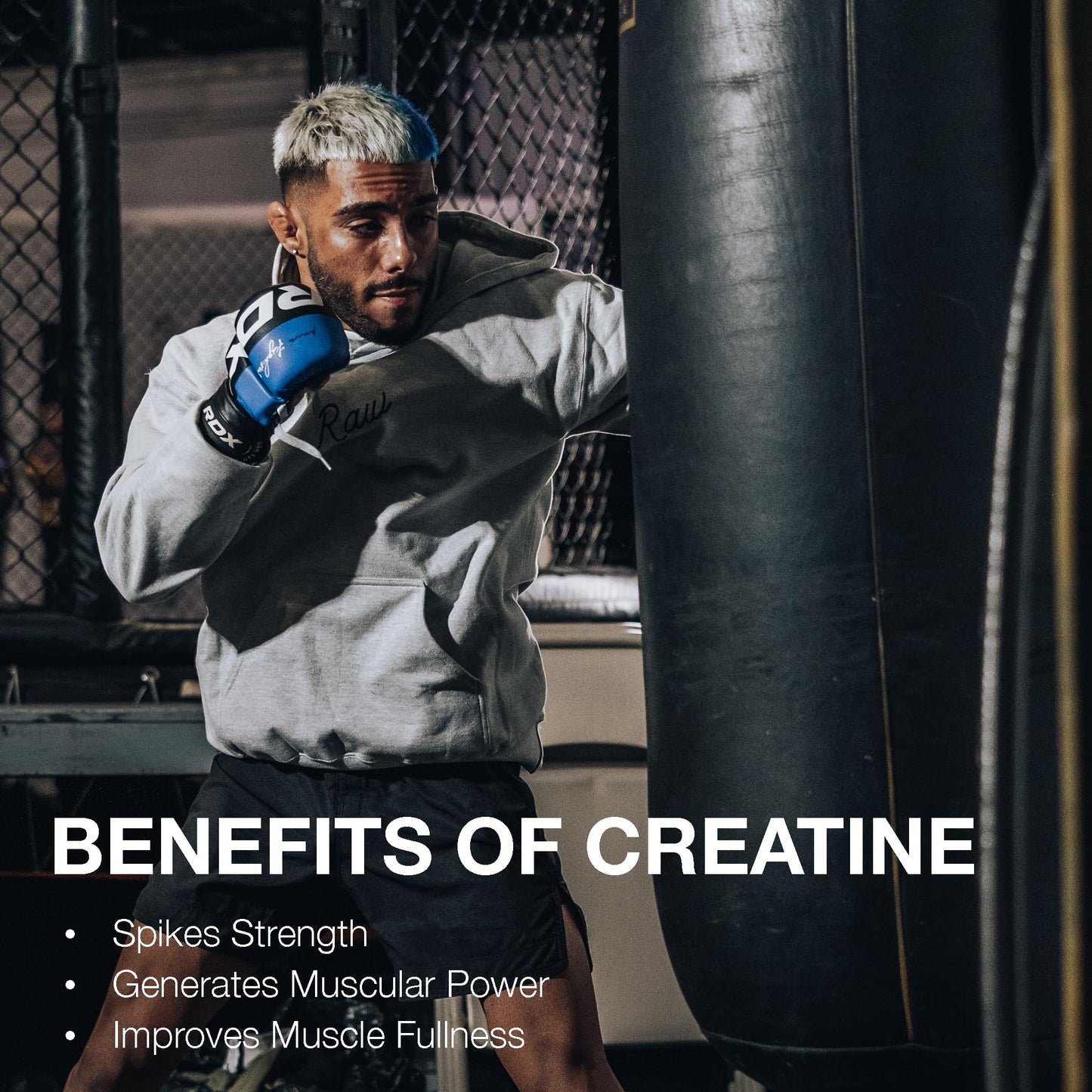 RAW Creatine Monohydrate Powder 8.81 oz