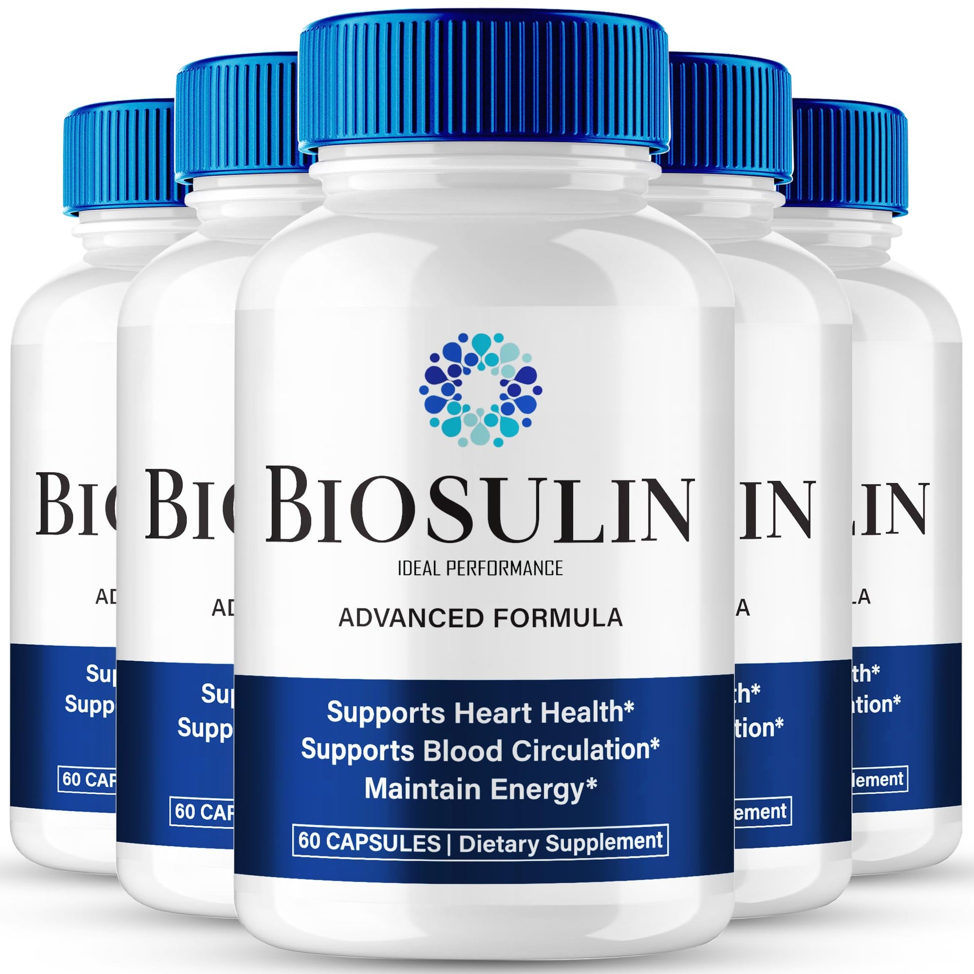 IDEAL PERFORMANCE Biosulin Capsules, Premium Biosulin Advanced Blood Formula, 300 Capsules