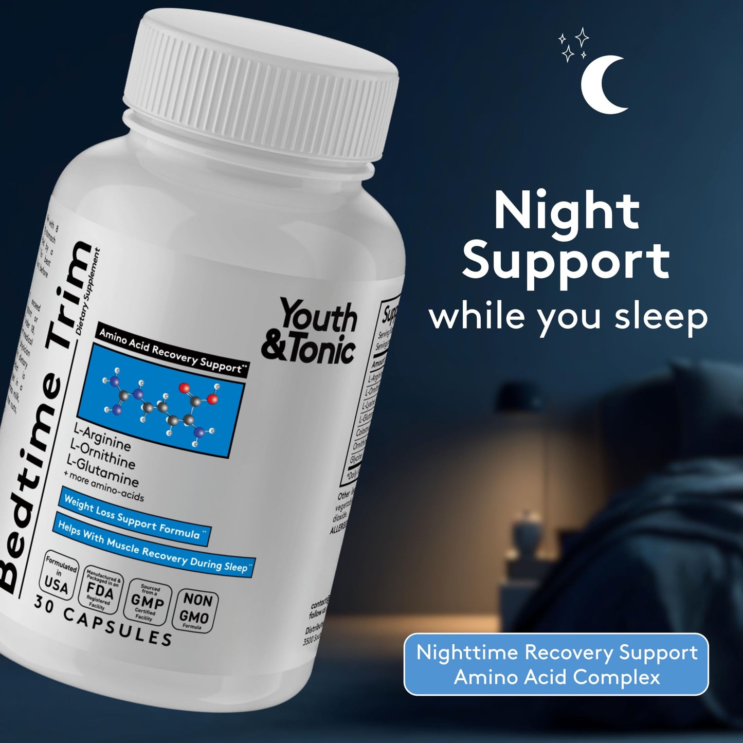 Youth & Tonic Weight Loss Support Night & Day Pills Capsules 60 Count