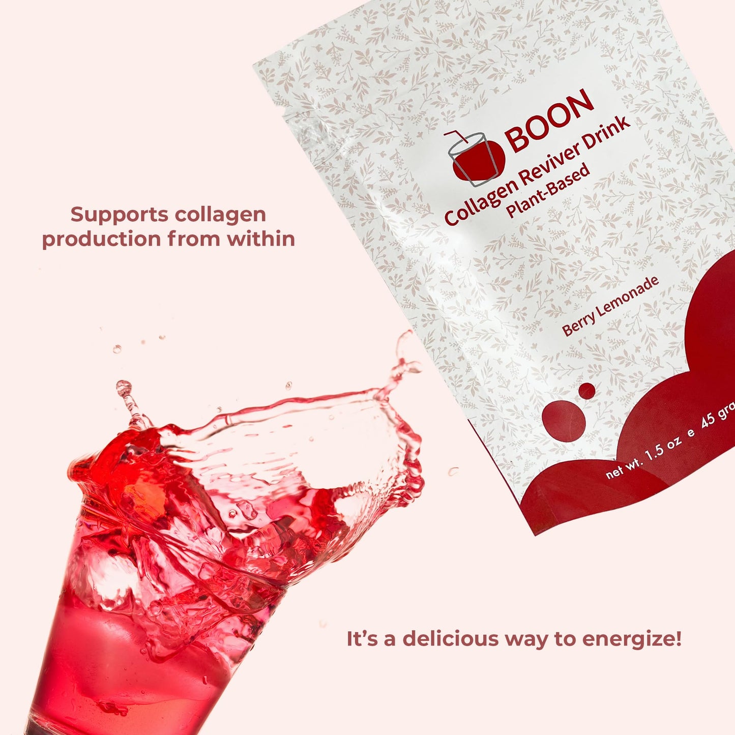 Ecco Bella Boon Collagen Reviver Drink Powder 1.5 Ounce