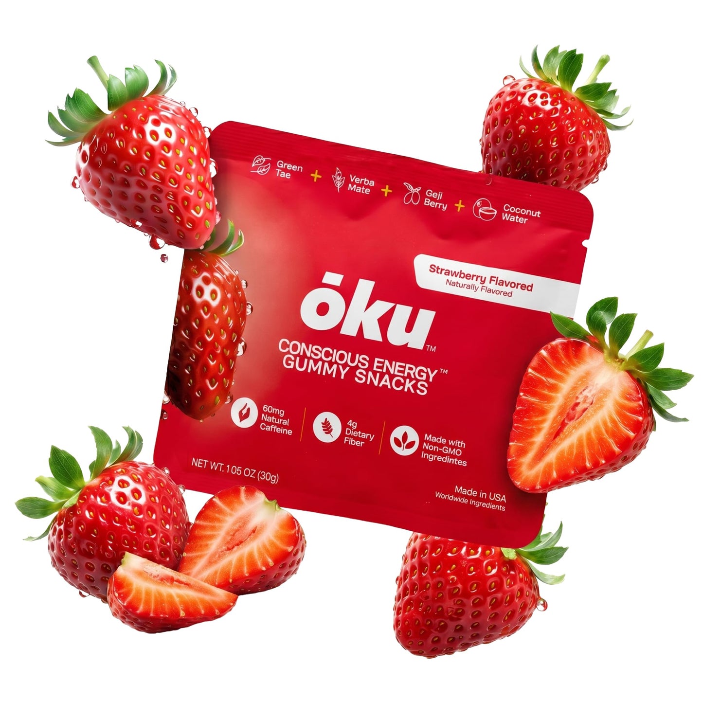 OKU Functional Energy Chews Gummy Pack of 8