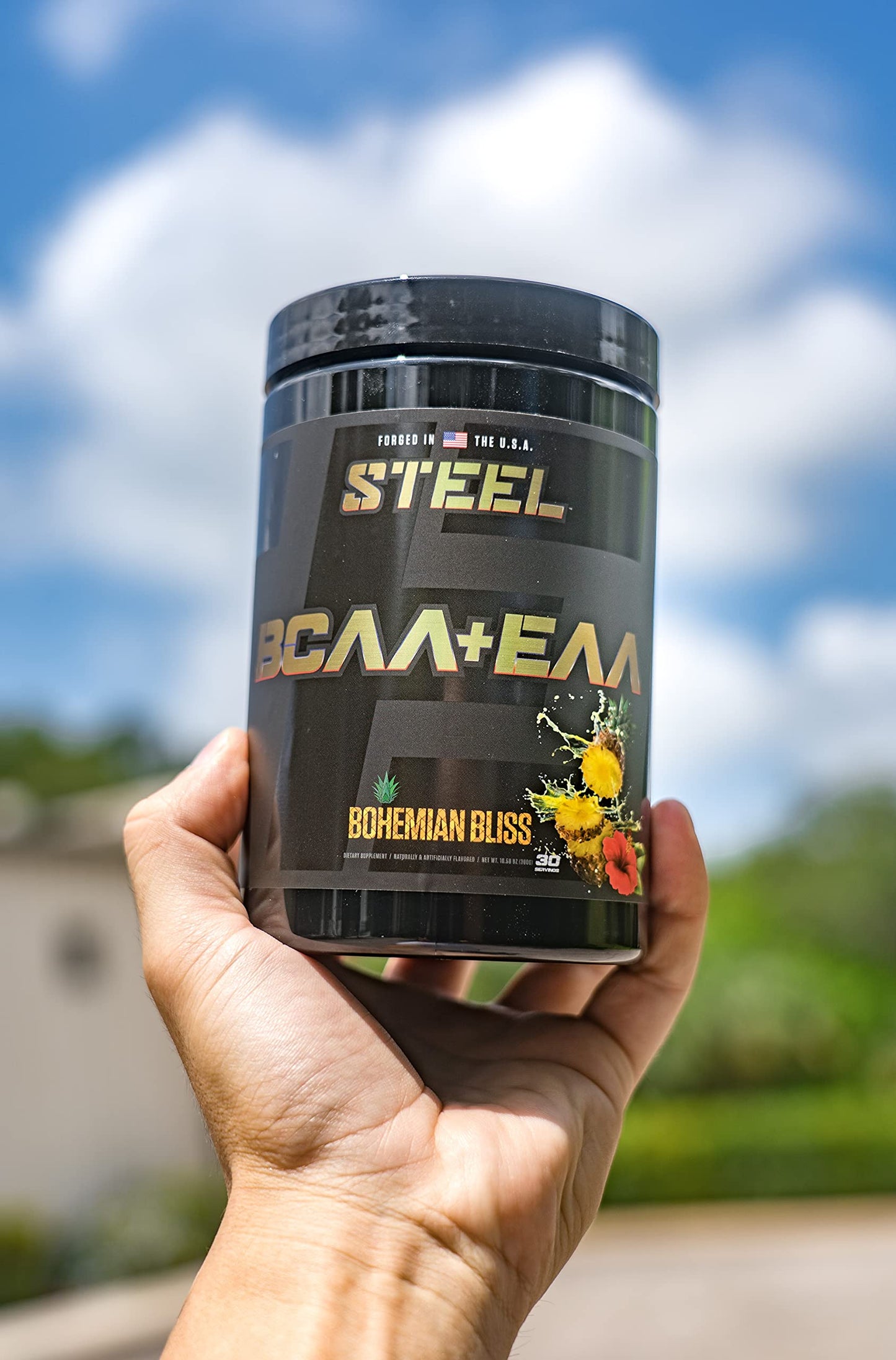 Steel Supplements High Performance BCAA EAA Powder 10.58 Ounce