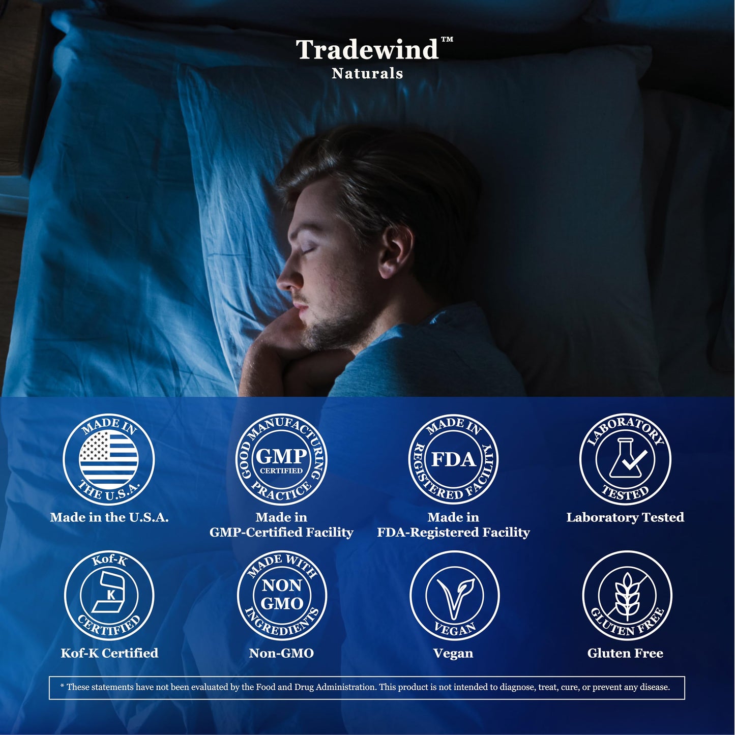 Tradewind Naturals Sleep – Fast-Acting Liquid Capsules with Melatonin, Valerian & Calming Botanicals – Supports Deep Relaxation & Restful Sleep, 60 Capsules