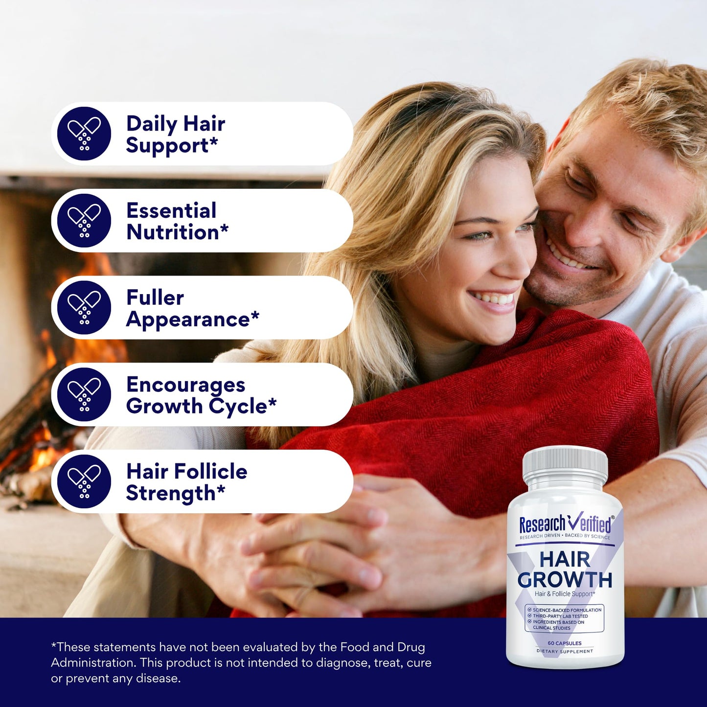 Research Verified Hair Growth Support Capsules 60 Count