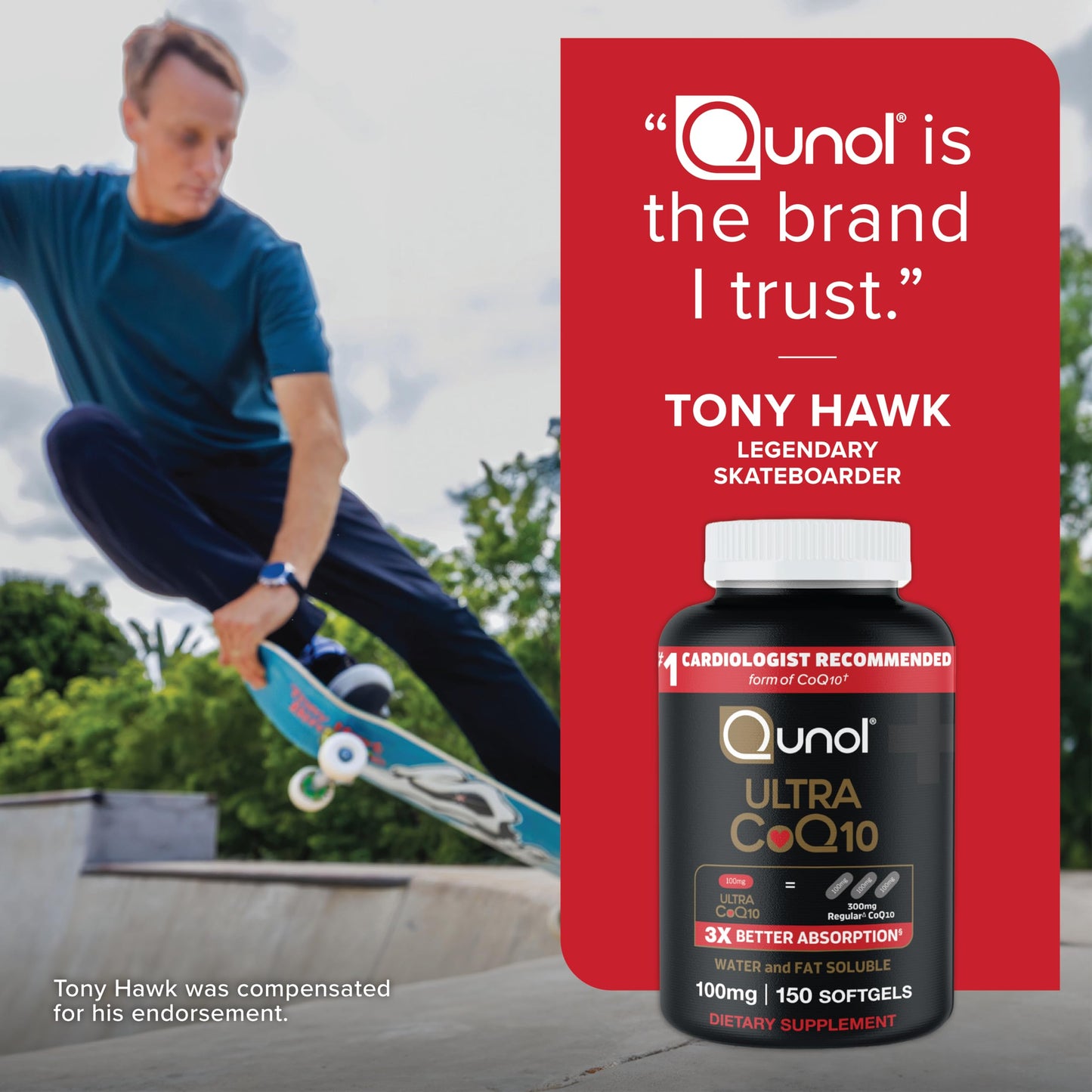 Qunol Ultra CoQ10 100mg Softgels, 150 Count