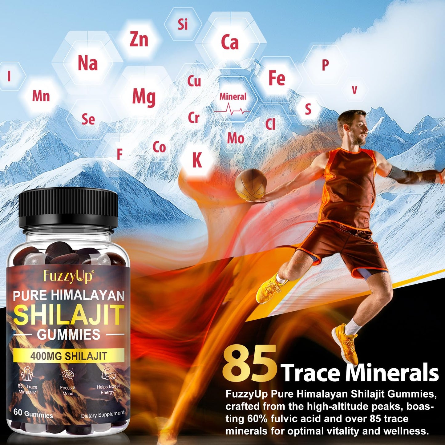 ZhuGuaCo Shilajit Gummies, 60 Count