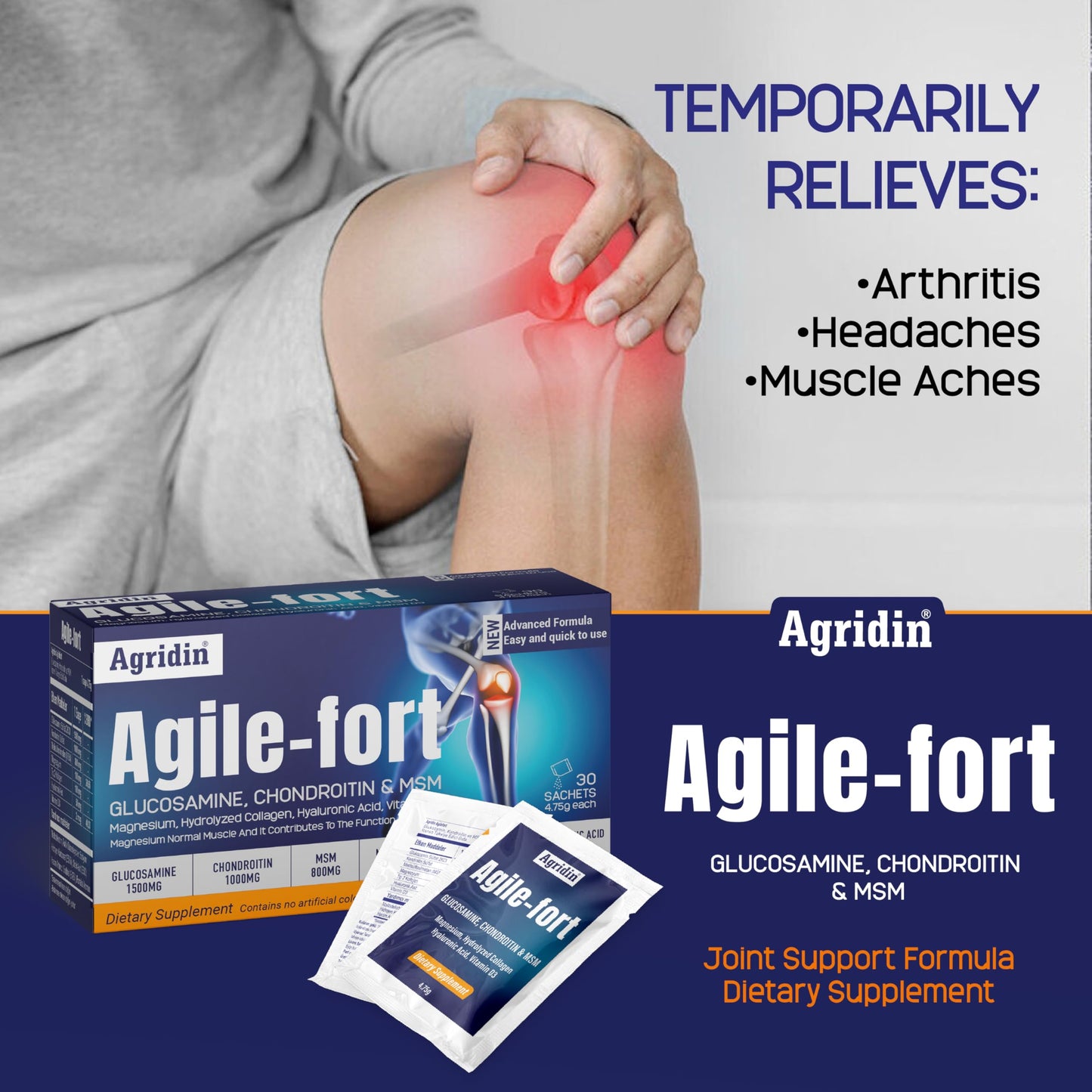 Agridin Agile Fort Joint Support Supplement Powder 5