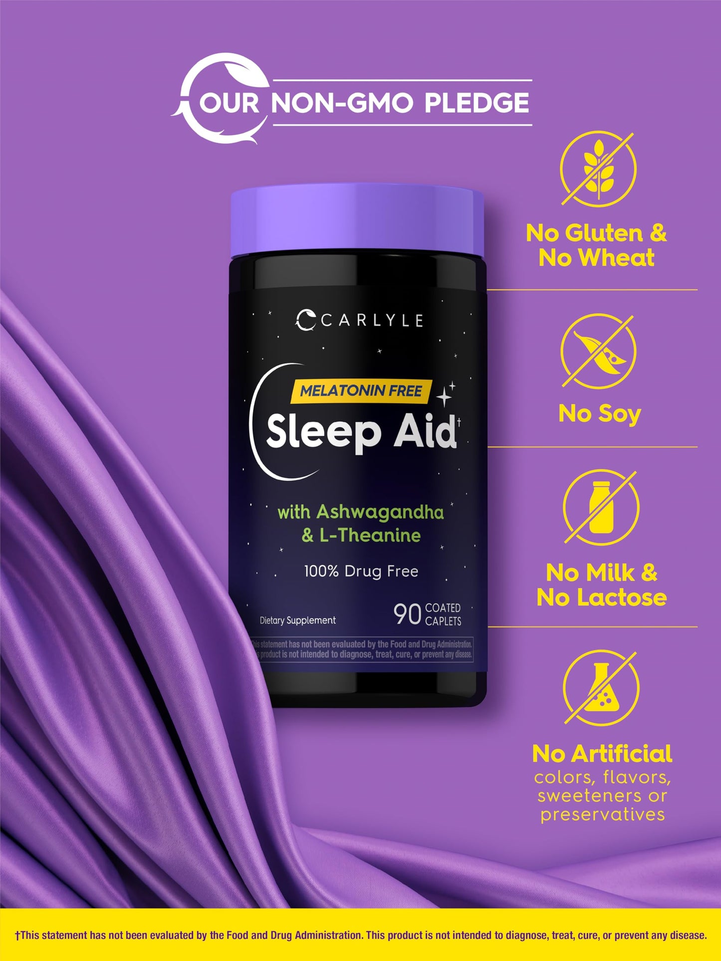 Carlyle Sleep Aid Supplement Caplets 90