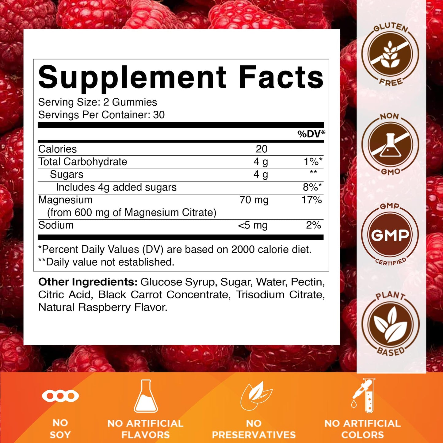 Vitamatic Magnesium Gummies 600mg per Serving 180 Gummies