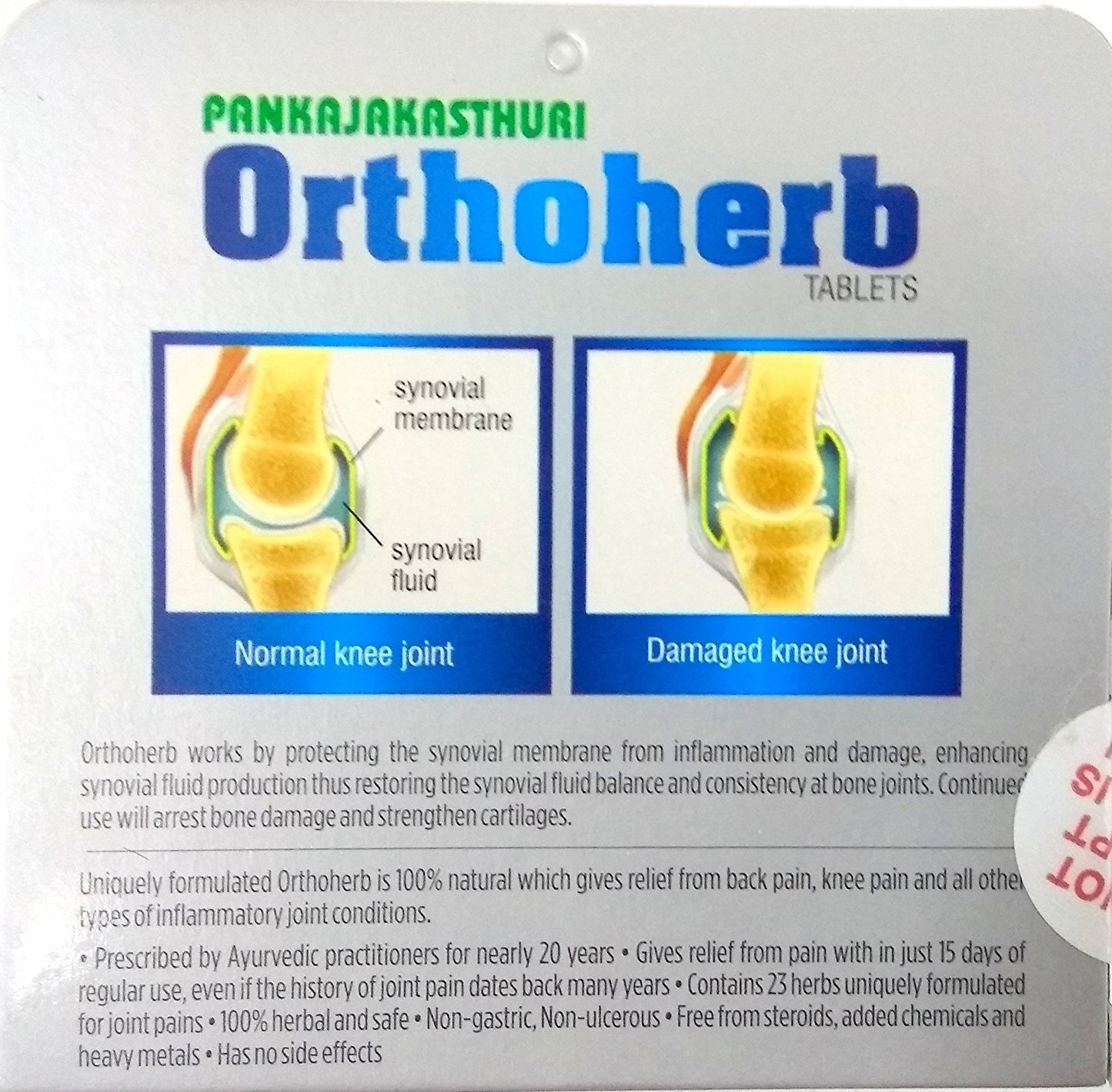 Pankajakasthuri Orthoherb Tablets 1 Tablet