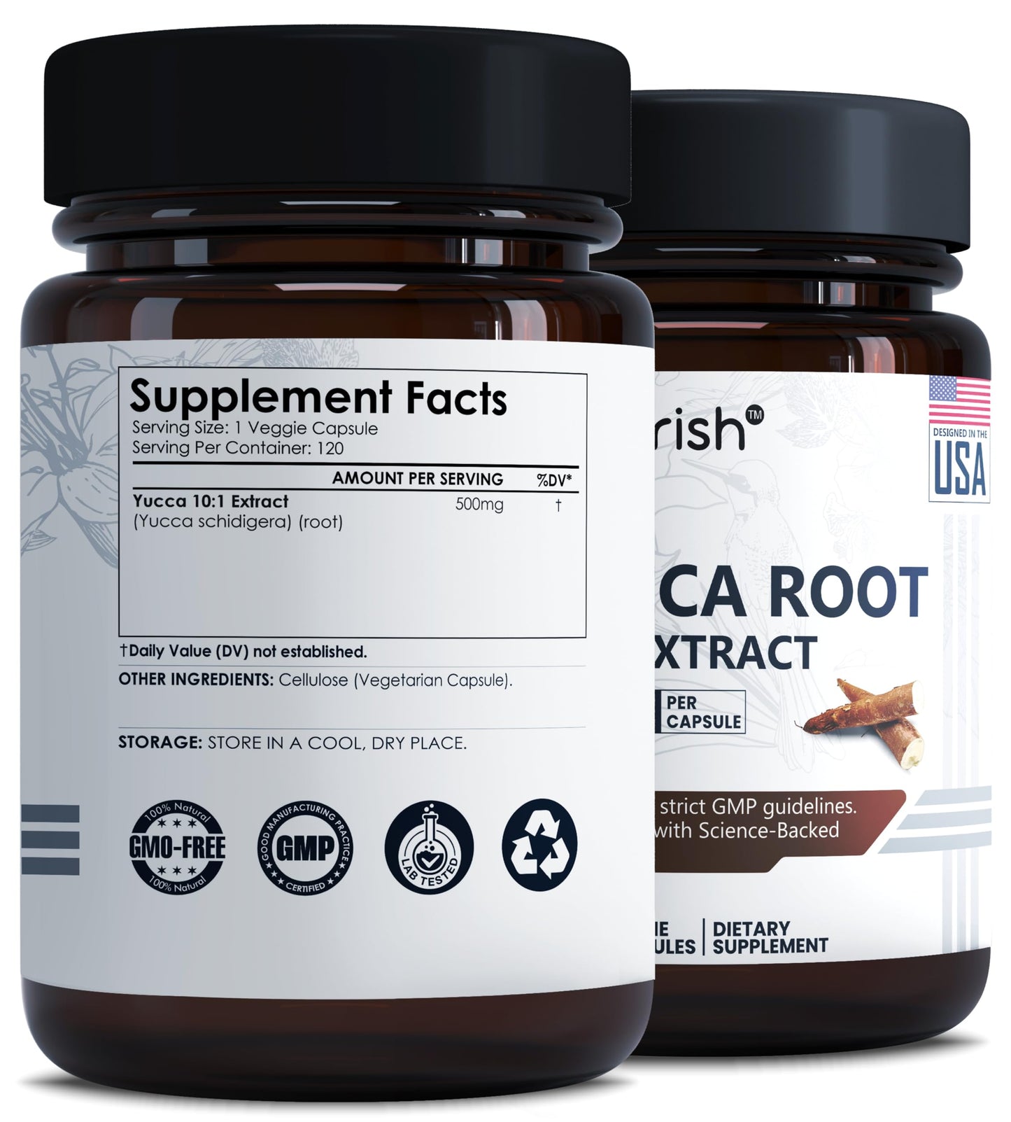 Ayorish Yucca Root Capsules 500mg 120 Count