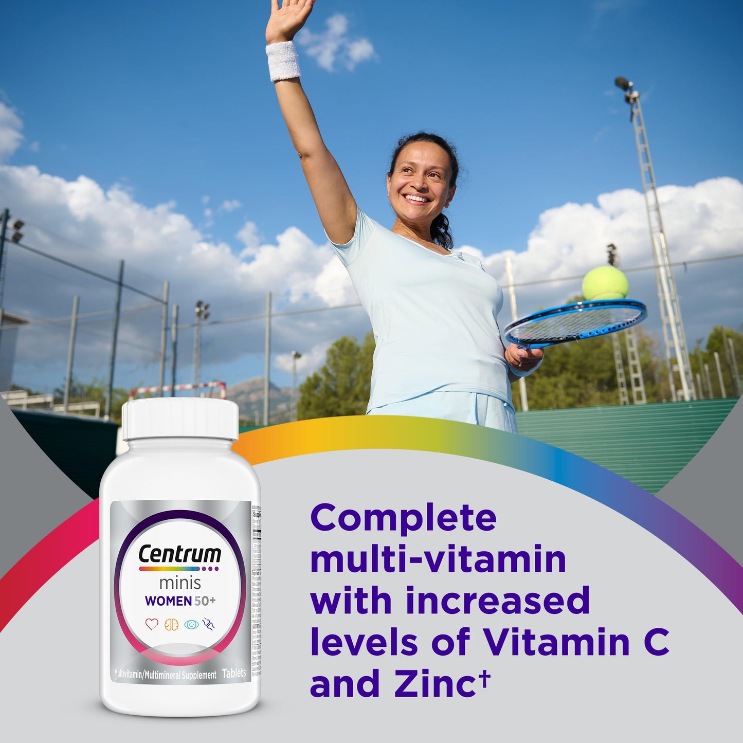 Centrum Minis Silver Women's Multivitamin for Women 50 Plus Tablets, 280 Count
