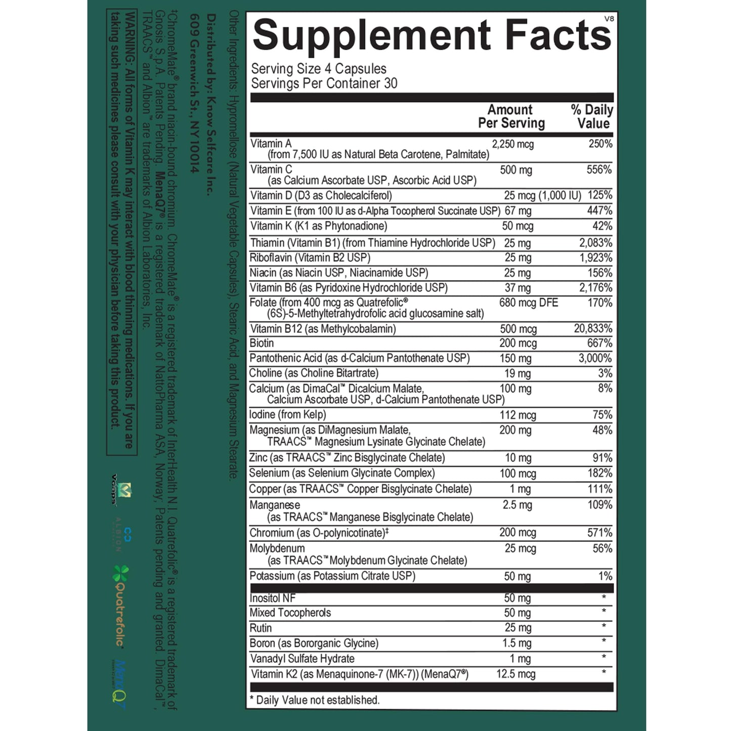 Veracity Selfcare Multivitamin for Women Capsules, 30 Count