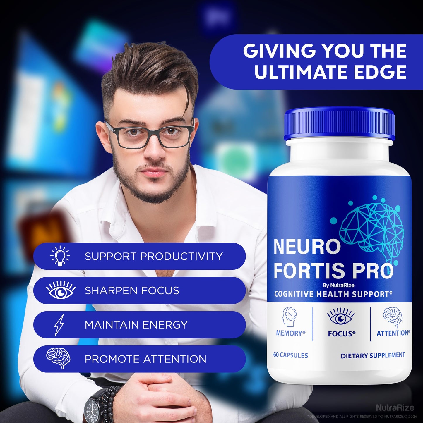 NutraRize Neuro Fortis Pro Capsules 180 Capsules