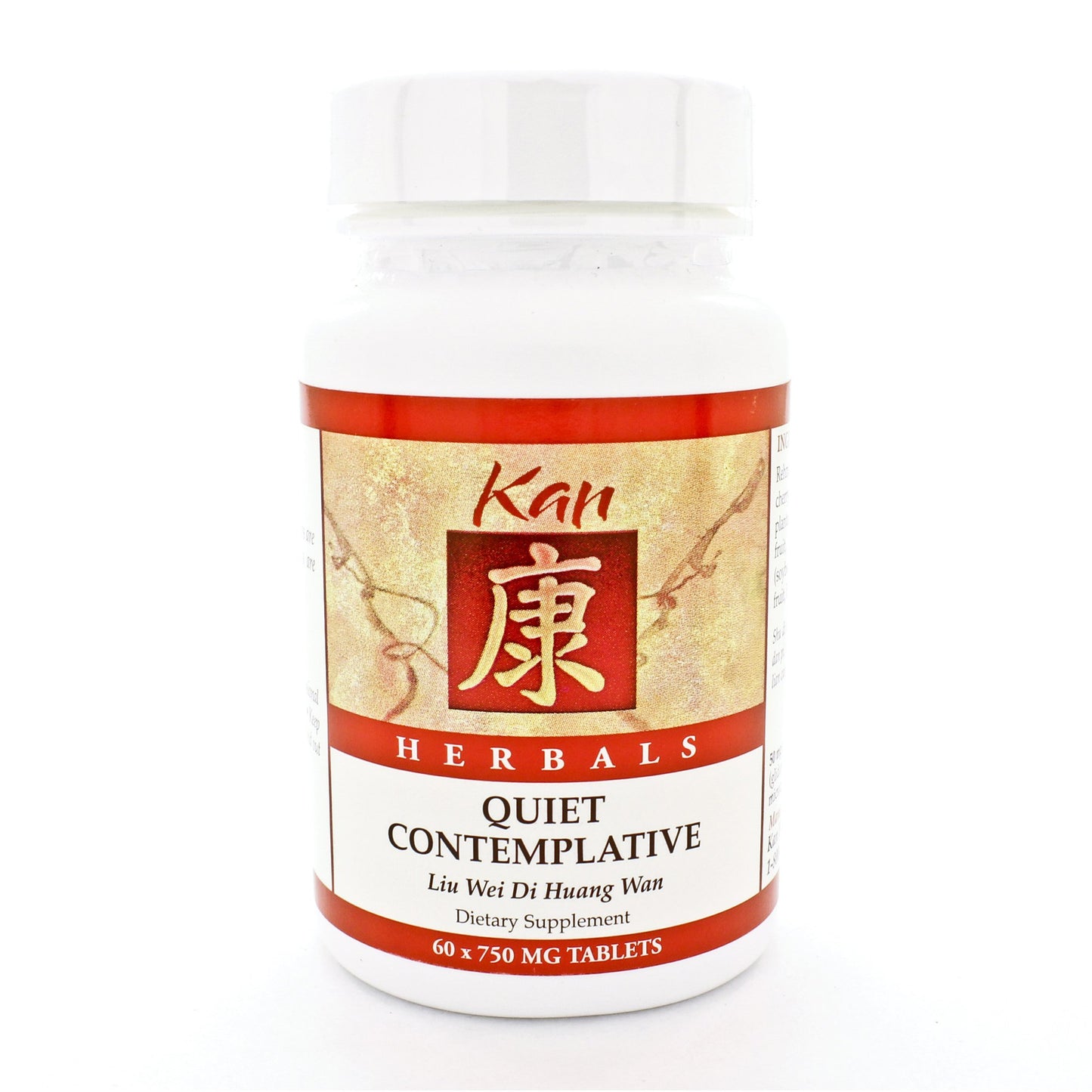 Kan Herbals Quiet Contemplative Traditional Chinese Herbal Formula to Nourish Kidney Yin, Stabilize Jing, Support Graceful Aging and Emotional Balance, 60 Tablets
