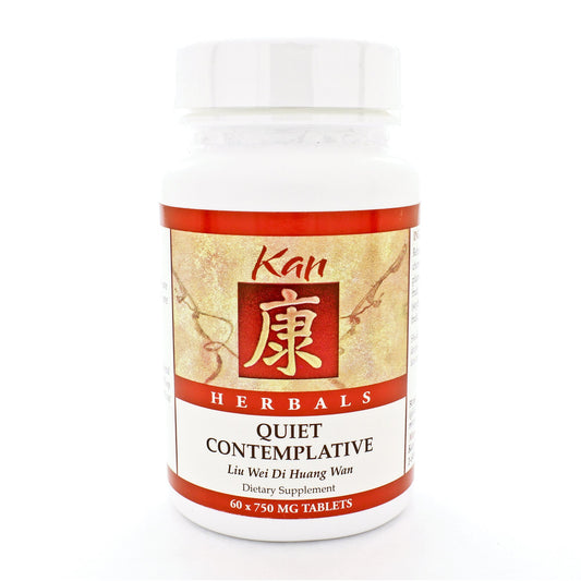 Kan Herbals Quiet Contemplative Traditional Chinese Herbal Formula to Nourish Kidney Yin, Stabilize Jing, Support Graceful Aging and Emotional Balance, 60 Tablets