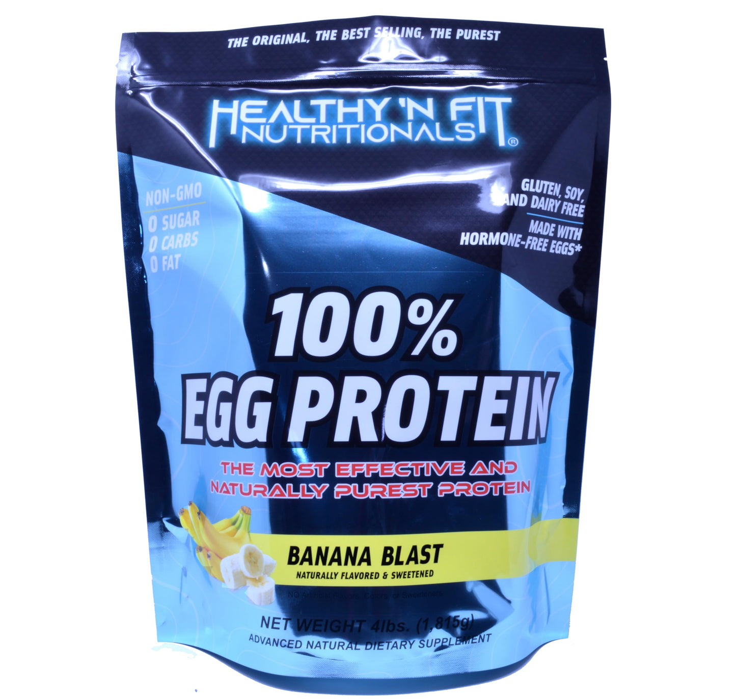 Healthy 'N Fit 100% Egg Protein Banana Blast Egg Protein Isolate Powder, 66 Servings