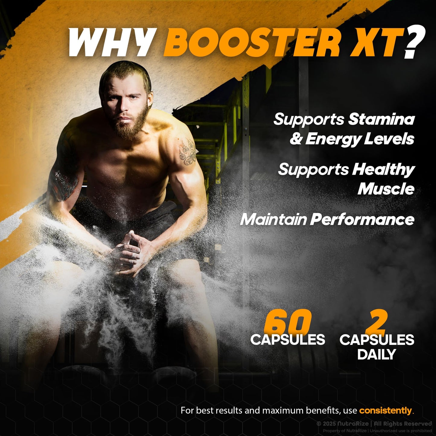 NutraRize Booster XT for Men, 180 Capsules