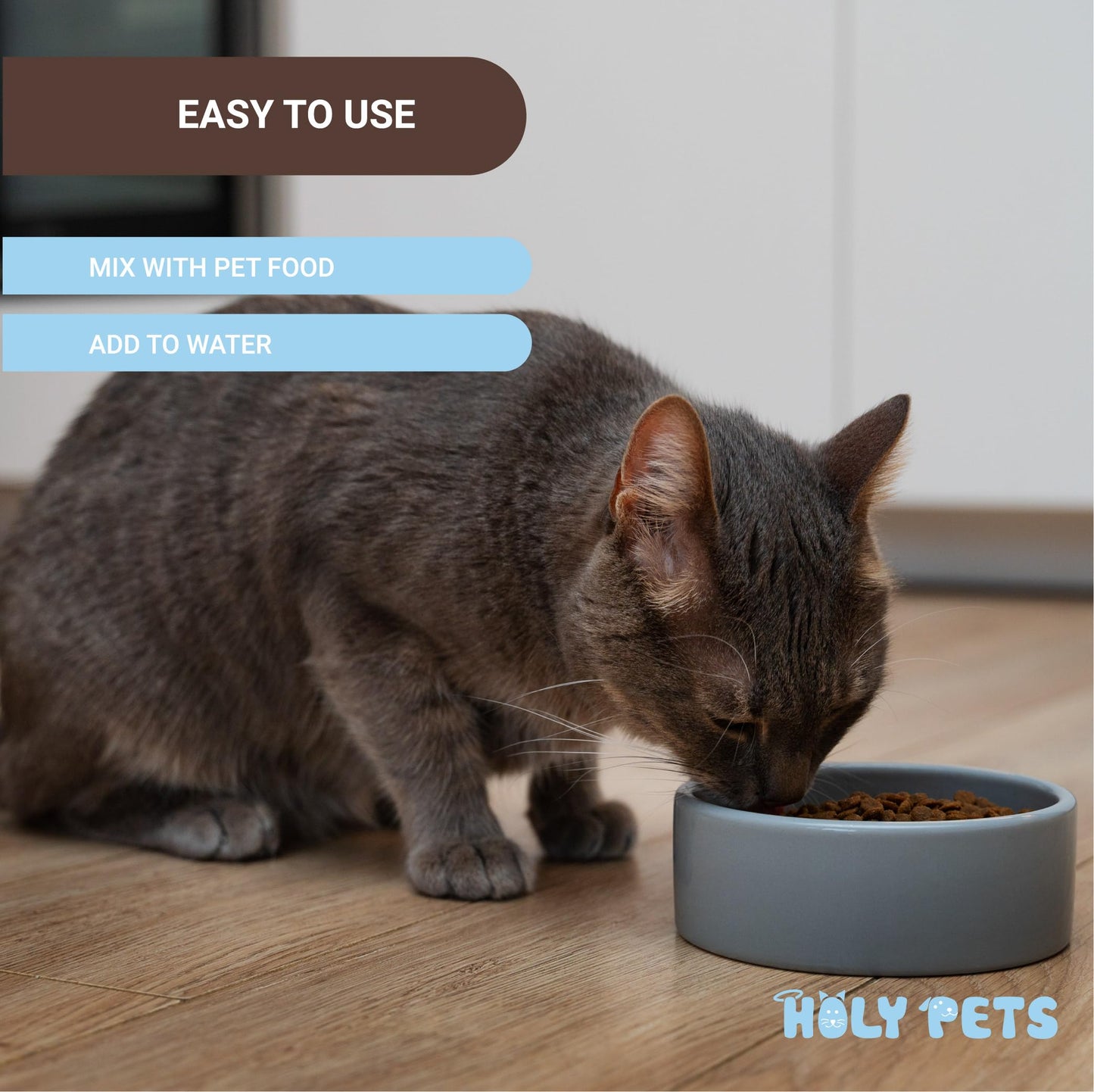 Holy Pets L-Lysine Powder for Cats, 1000 mg per Scoop, 250 g