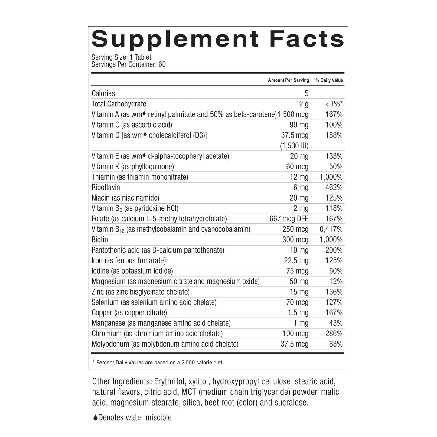 Celebrate Bariatric Supplements Multi-Complete Tablet, 60 Tablets