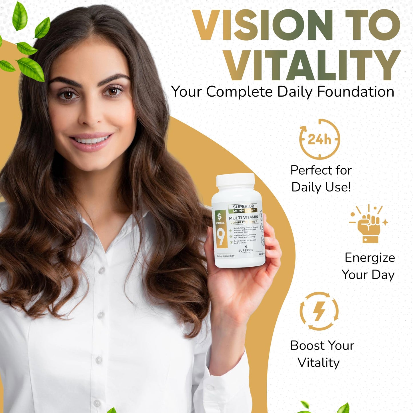 Superior Formulas LLC High Potency Multivitamin with AREDS2 Nutrients Capsules 60 Count