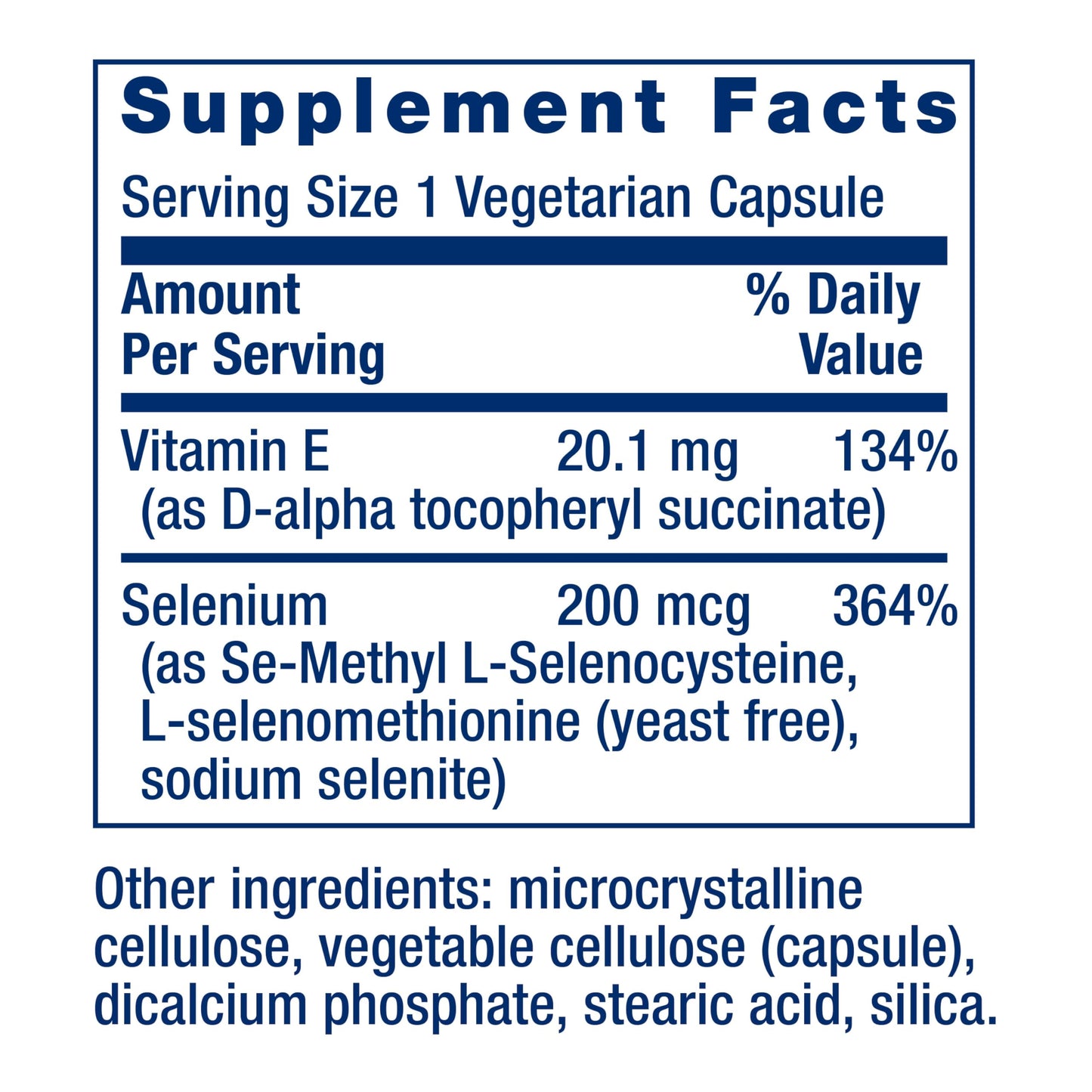 Life Extension Super Selenium Complex 200 mcg Capsules – 3 Forms of Selenium, Vitamin E – 100 Capsules