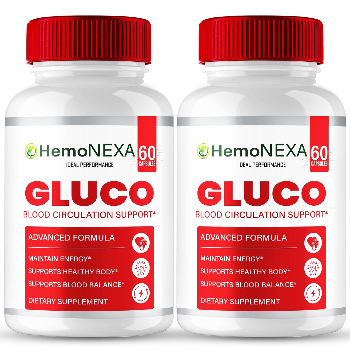 IDEAL PERFORMANCE Hemonexa Gluco Blood Optimizer, 120 Capsules