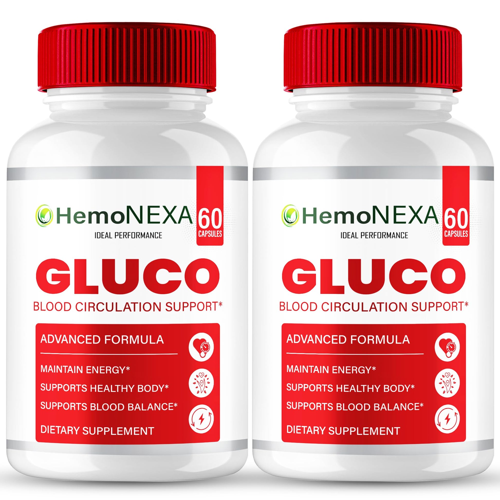 IDEAL PERFORMANCE Hemonexa Gluco Blood Optimizer, 120 Capsules