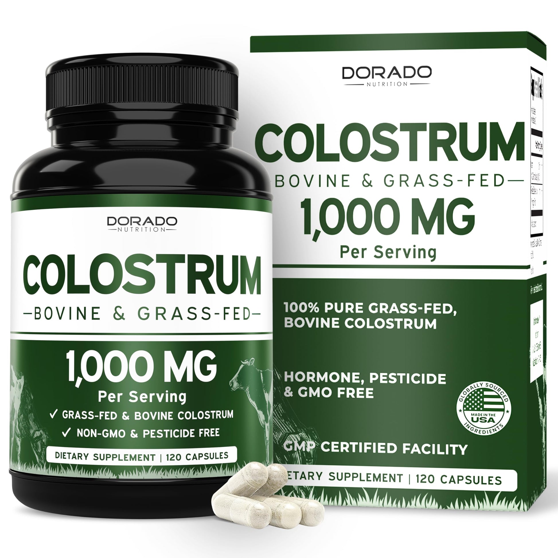 DORADO NUTRITION Colostrum Supplement Capsules 120 Count