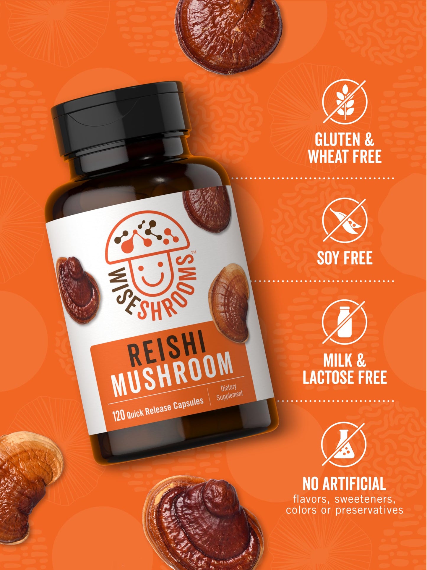 Carlyle Reishi Mushroom Extract Capsules 120 Count