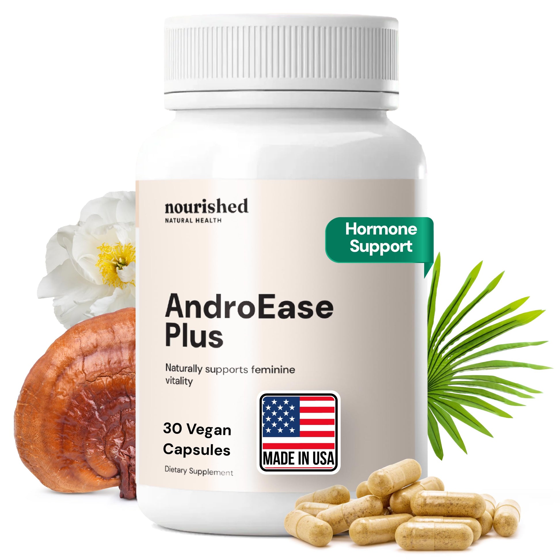 Nourished Natural Health AndroEase Plus 60 Capsules