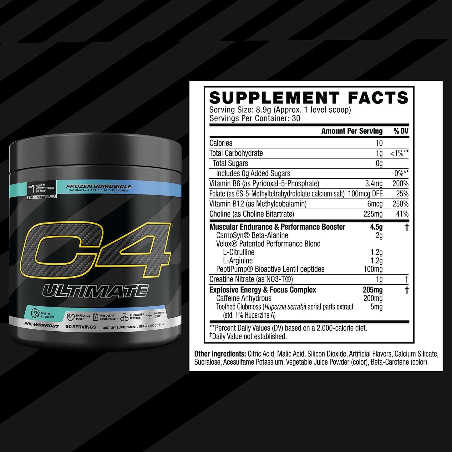C4 Ultimate Pre Workout Powder 14.1 Ounces