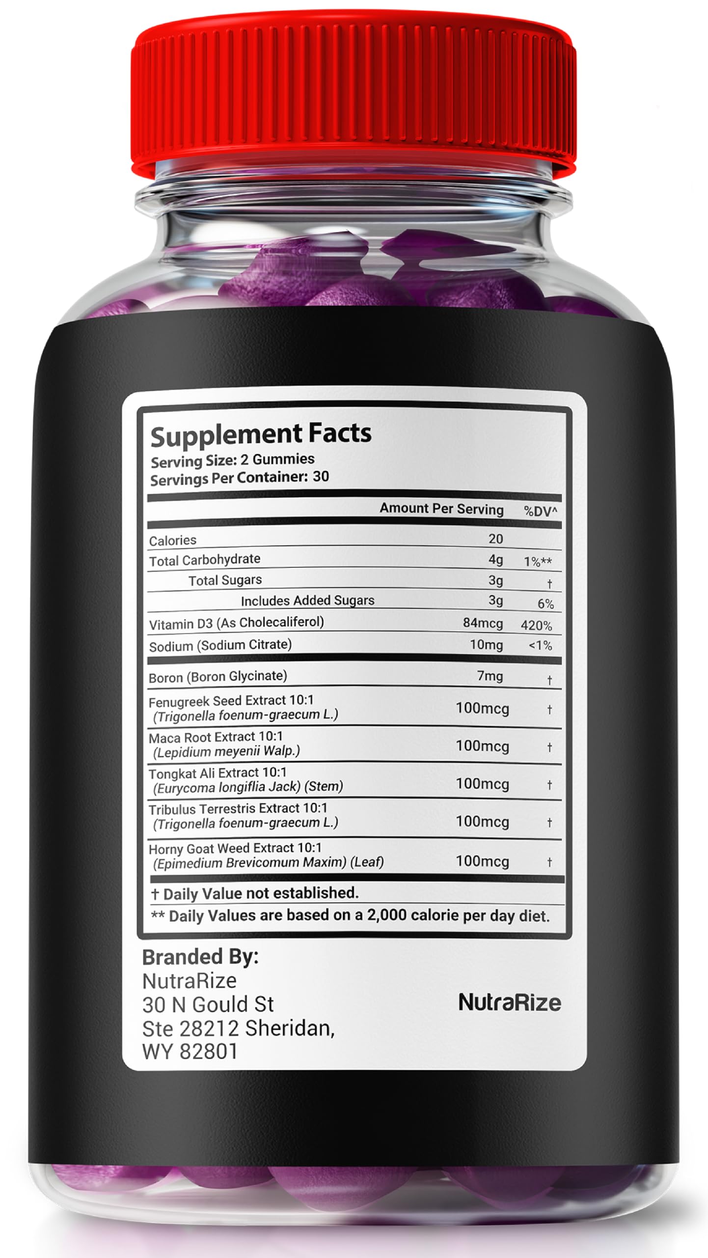 NutraRize Alpha Power XL Gummies, 180 Count