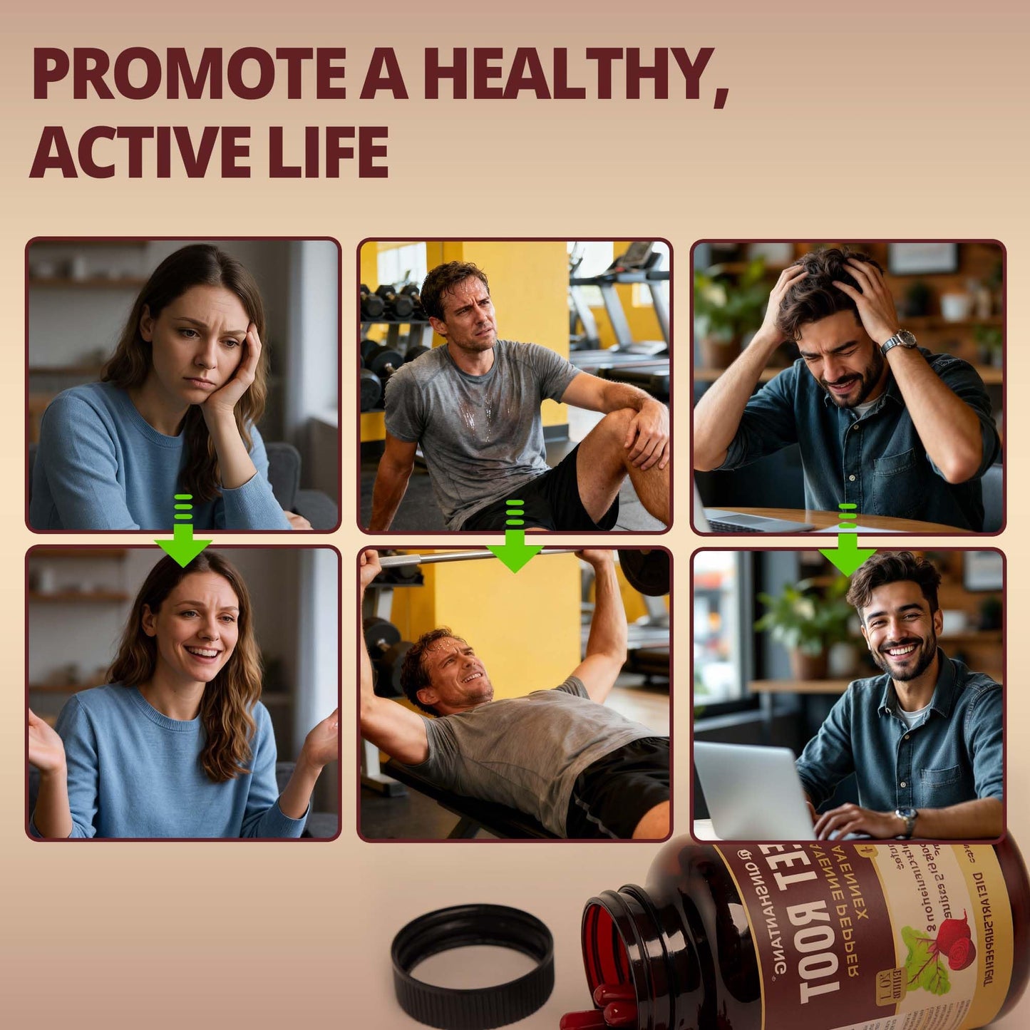 QIN SHAN TANG Beet Root Capsules, 60 Count