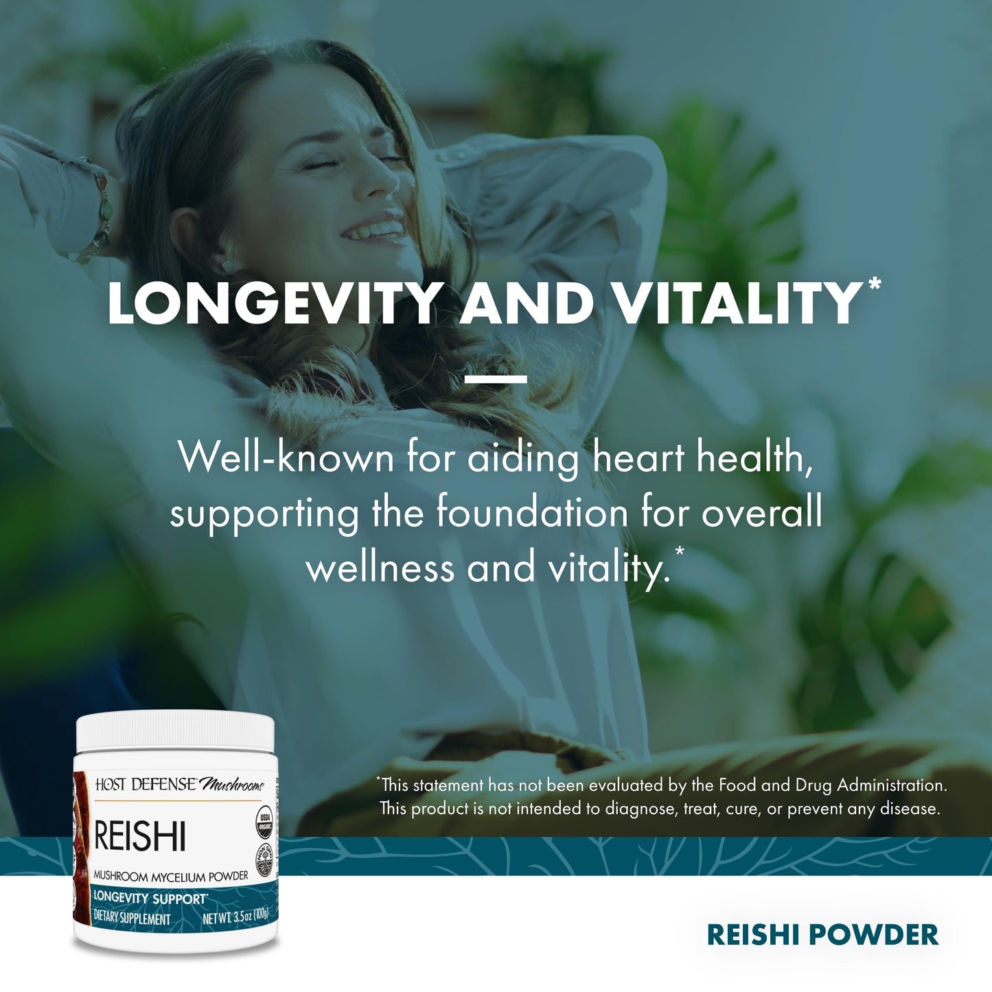 Host Defense Reishi Powder 3.5 oz