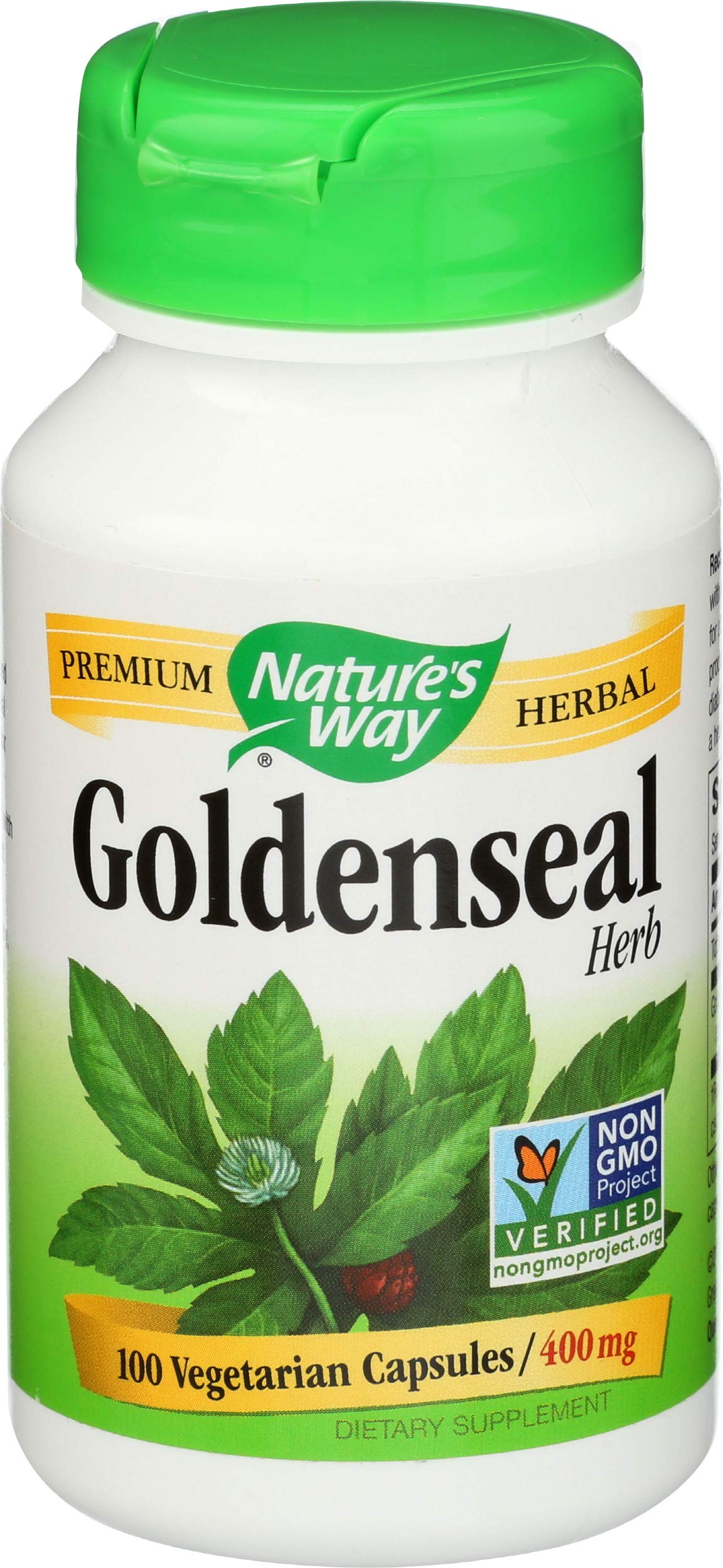 Nature's Way Goldenseal Herb Capsules, 100 Capsules