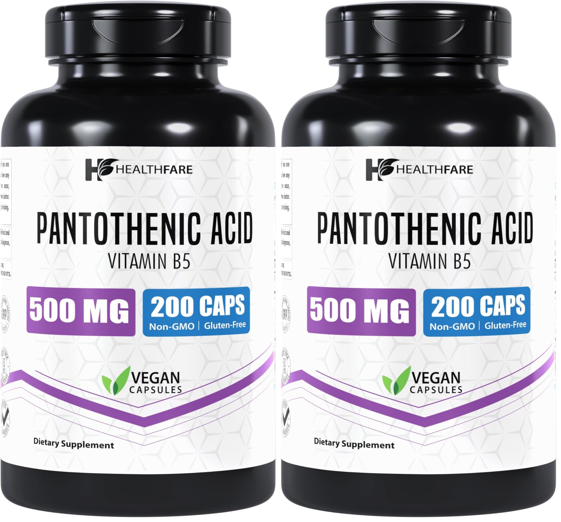 Healthfare Pantothenic Acid 500mg 400 Capsules
