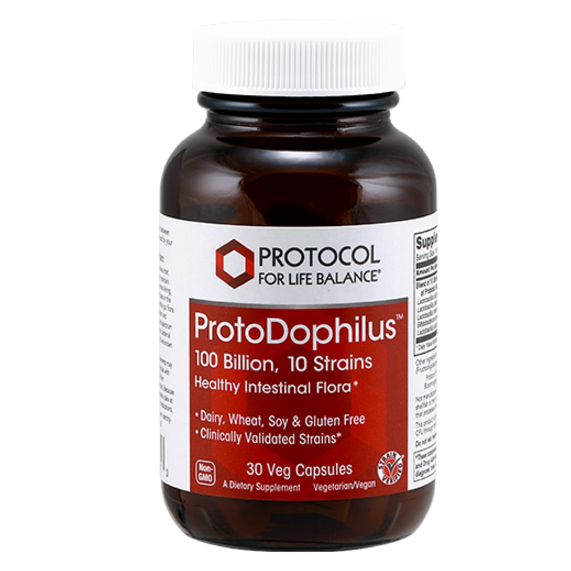 Protocol for Life Balance Proto Dophilus 100 Billion 10 Strains Capsule 30 Veg Capsules