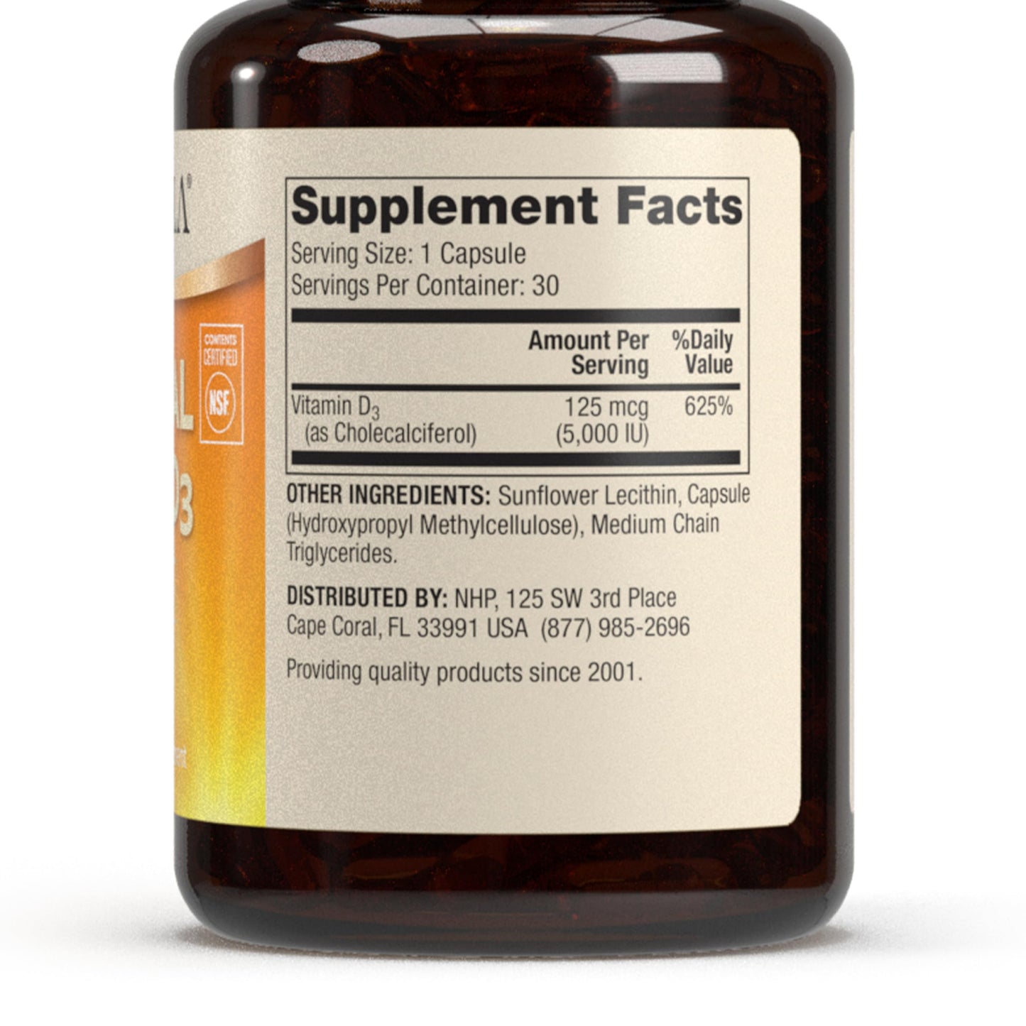 Dr. Mercola Liposomal Vitamin D3 5000 IU 90 Capsules