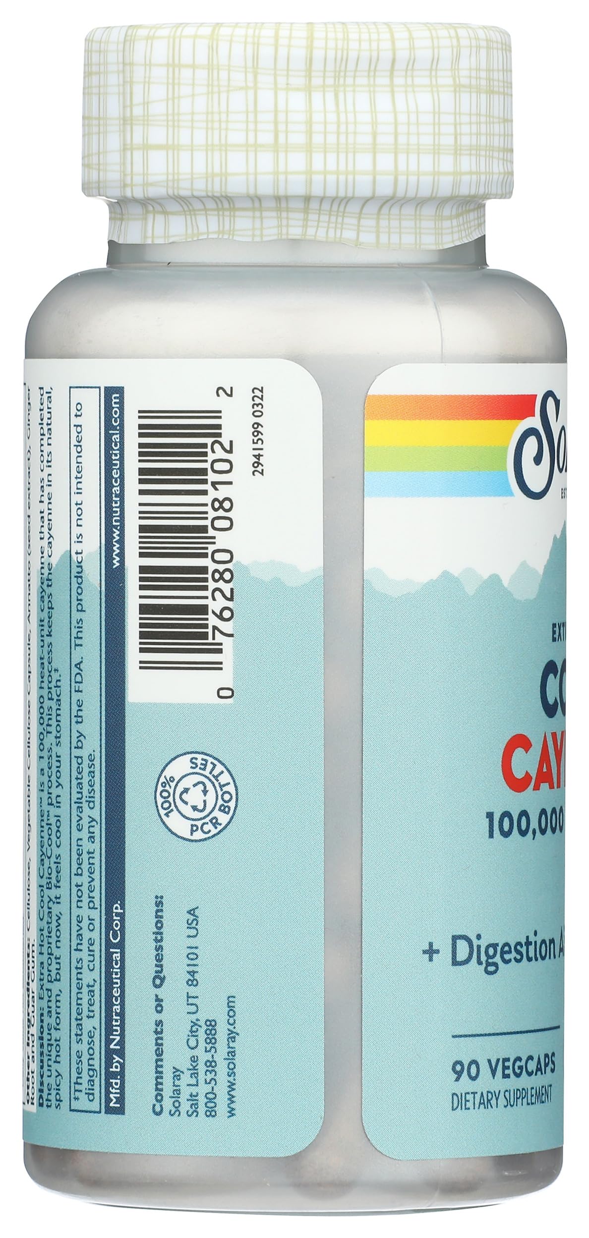 Solaray Cayenne Extra Hot VegCap 90