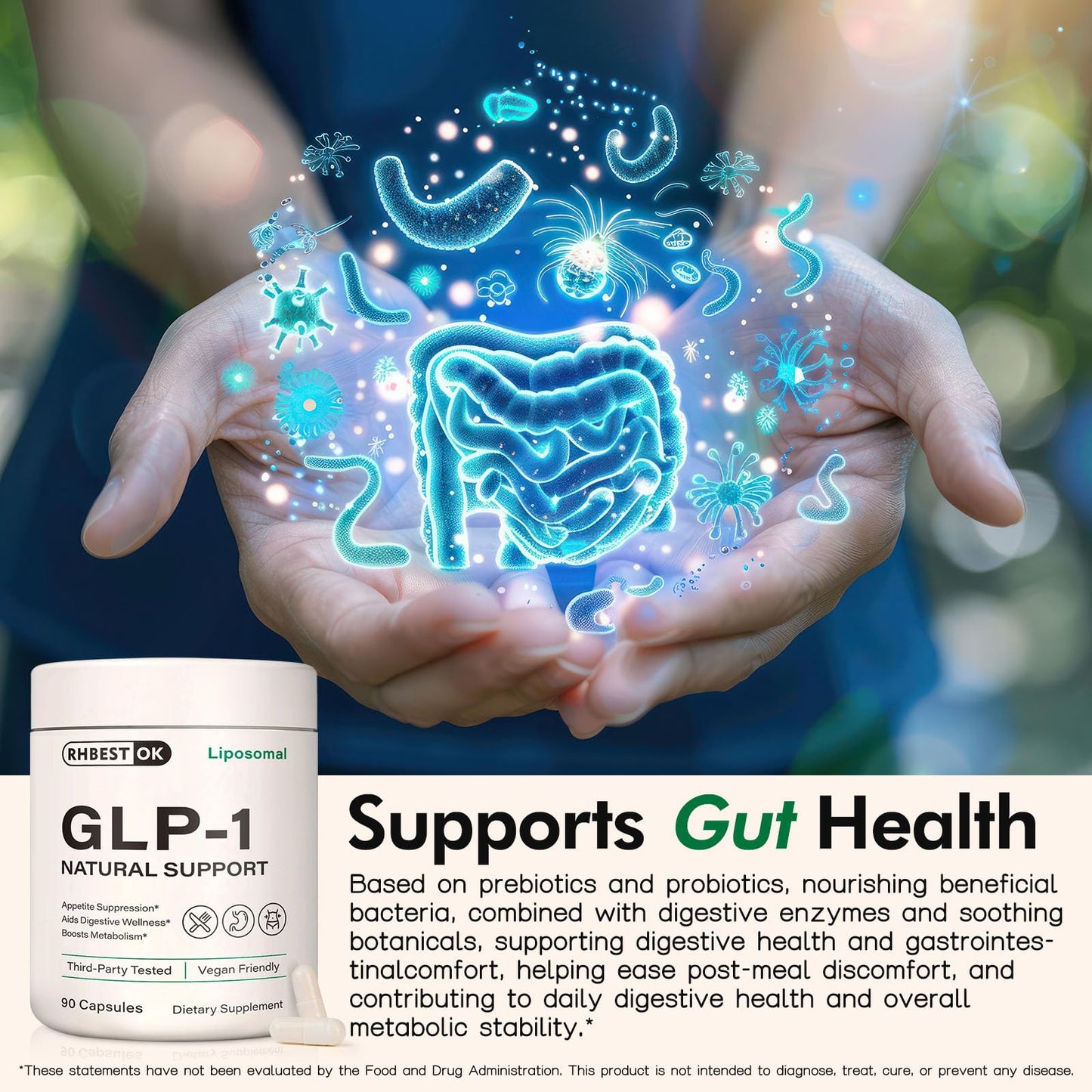 KZUO GLP-1 Supplement Capsule, 90 Count