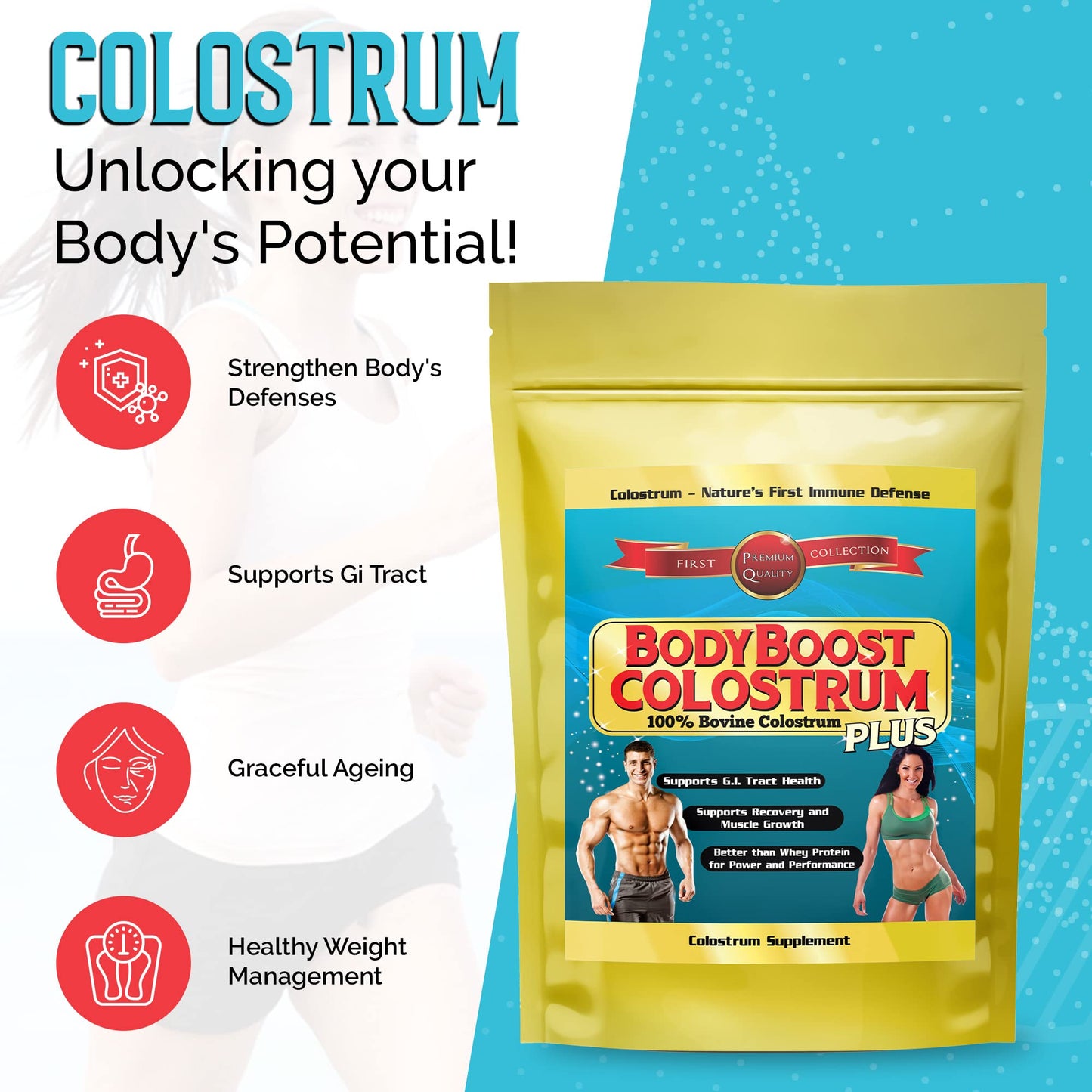 BodyBoost Colostrum Powder, 35 oz