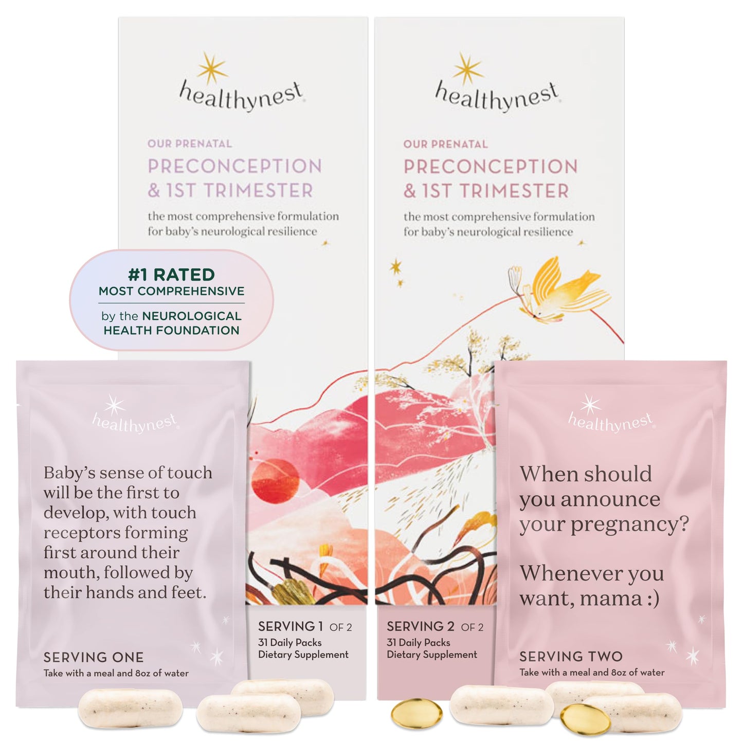 Healthybaby HealthyNest Preconception & 1st Trimester Prenatal Vitamin Softgel, 1 Count