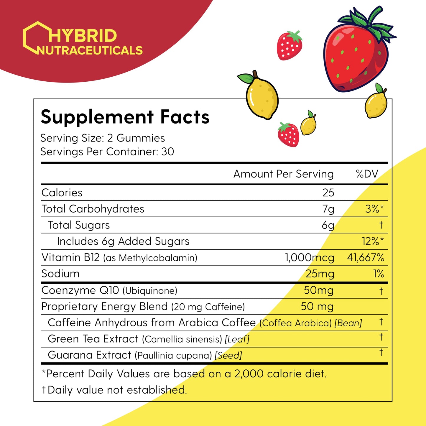 Hybrid Nutraceuticals Zoomies Energy Gummies 60 Count