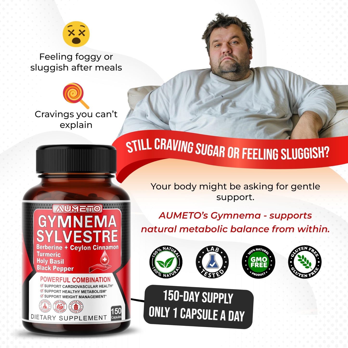 AUMETO Ultra Gymnema Sylvestre Capsules 150 Count