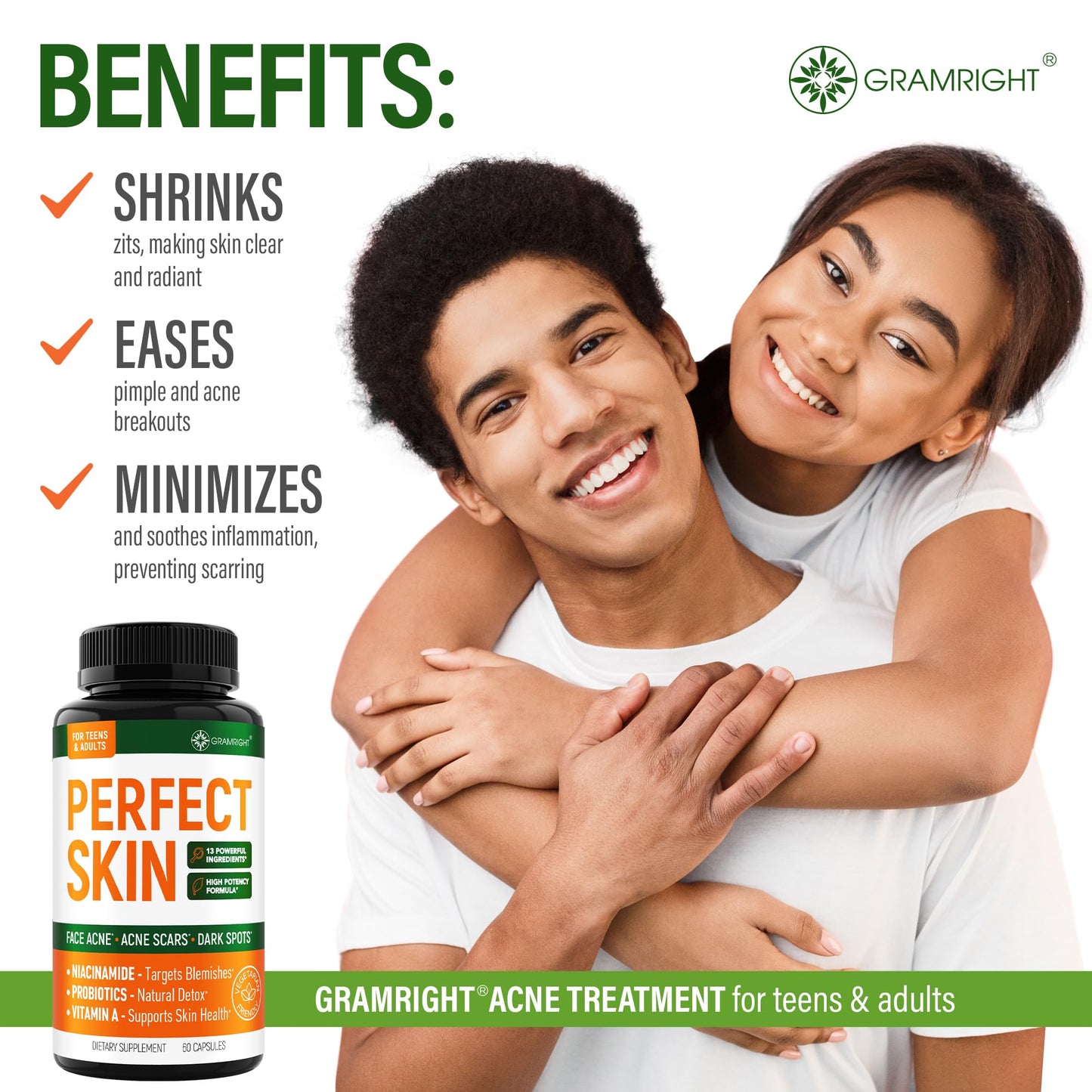 GRAMRIGHT Perfect Skin Pills Capsule 60 Count
