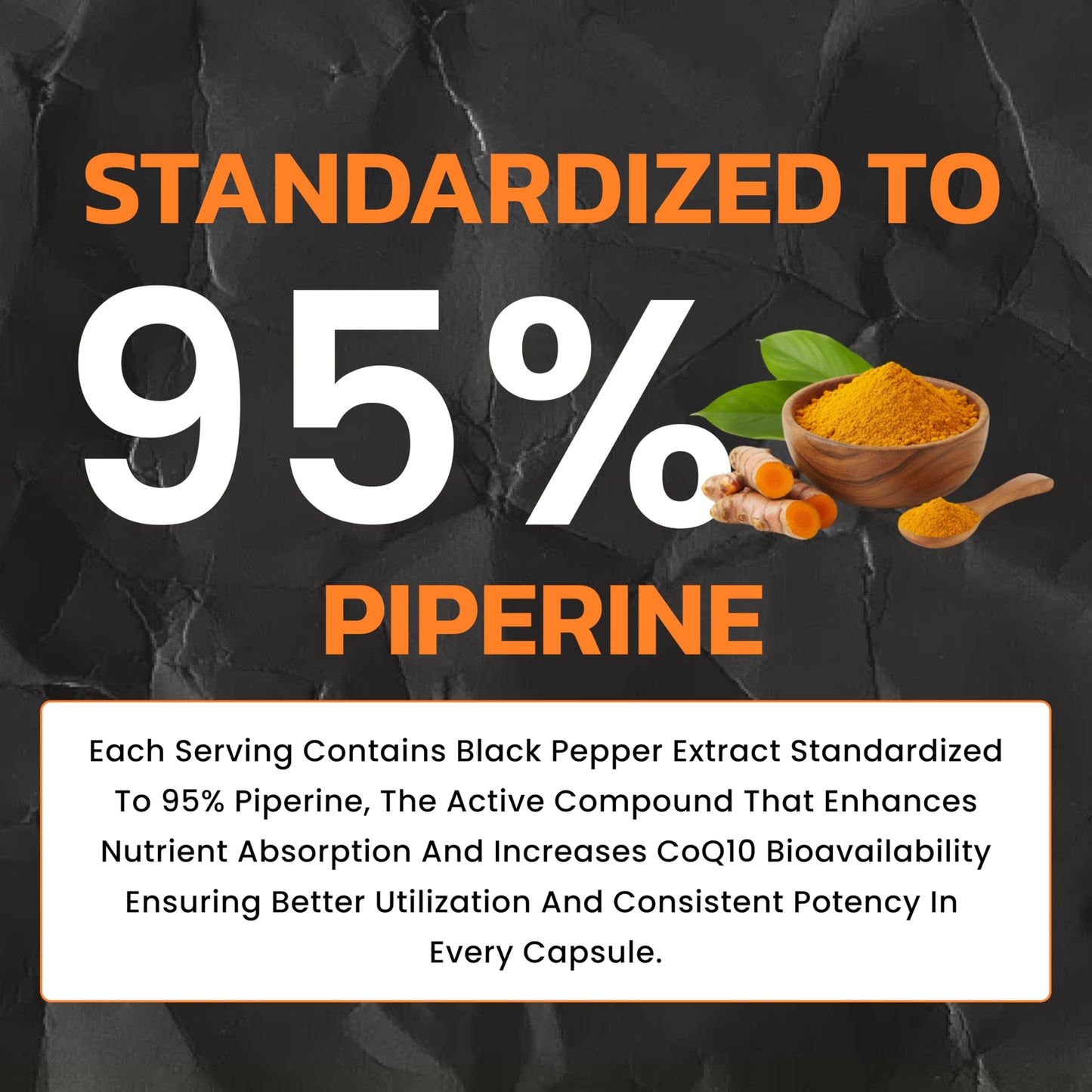 M NUTRITION CoQ10 100mg with Black Pepper – Enhanced Absorption Formula – Heart Health & Cellular Energy Support, 60 Capsules