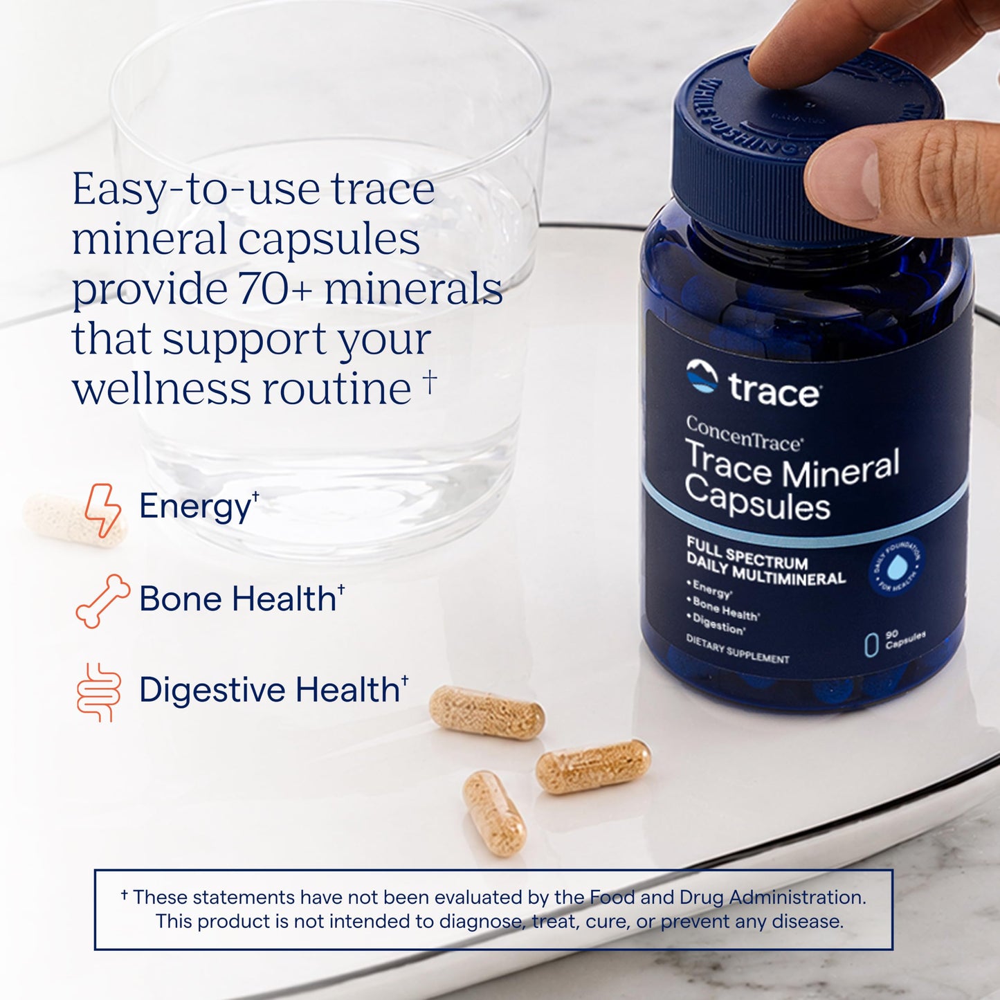 Trace Minerals ConcenTrace Trace Mineral Capsules 90 Count
