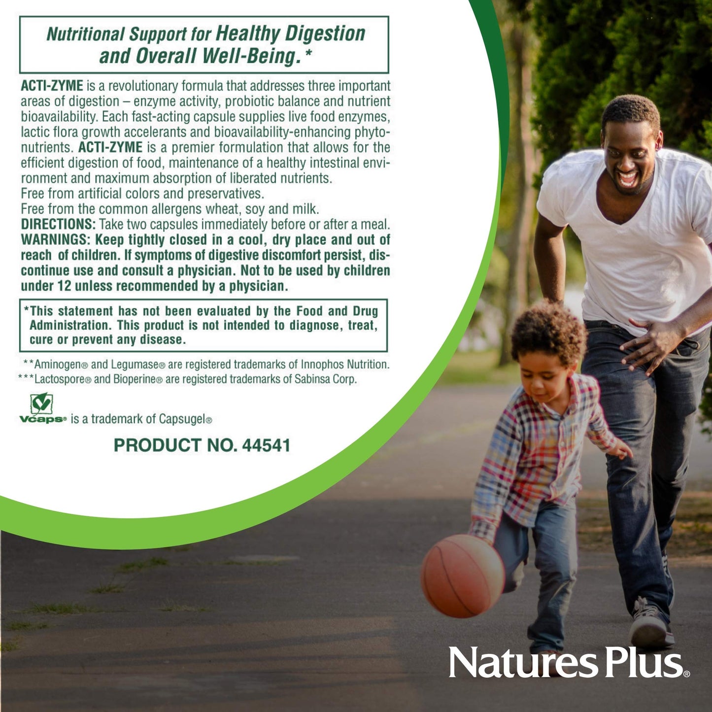 NaturesPlus Acti-Zyme Capsule, 180 Capsules