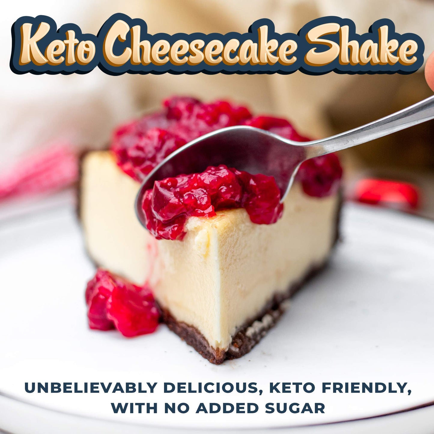 Left Coast Performance Cheesecake Keto Meal Replacement Shake Powder, 32 oz